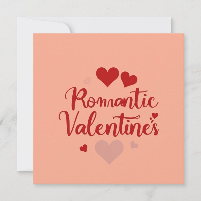 Minimal Valentine’s Day Love Typography Design | R Invitation (Front)