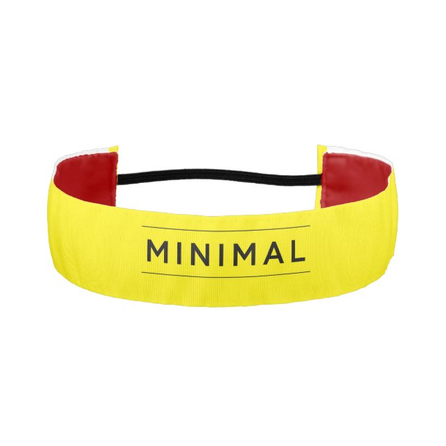 Minimal Vibes Athletic Headband (Front)