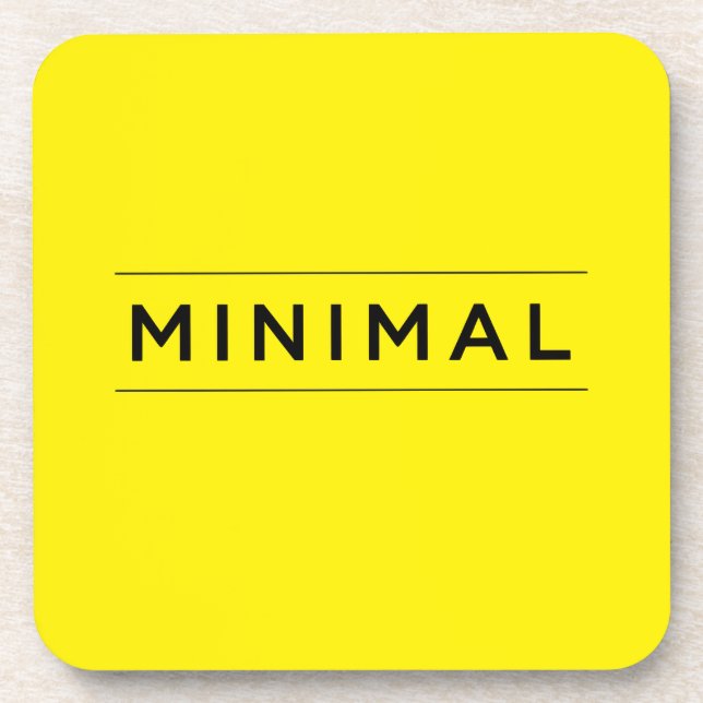 Minimal Vibes Beverage Coaster (Front)
