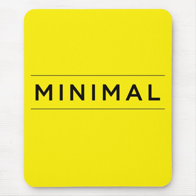 Minimal Vibes Mouse Pad (Front)