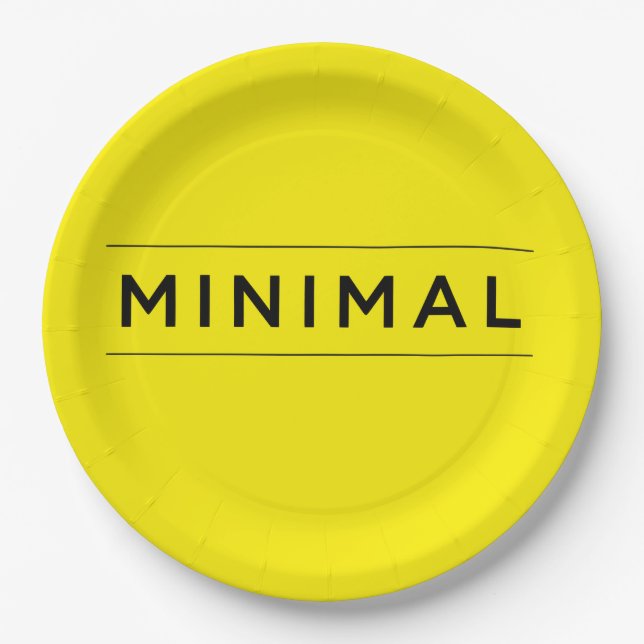 Minimal Vibes Paper Plates (Front)