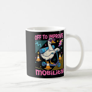 Minimal Vintage 90s Physical Therapist Goose Coffee Mug
