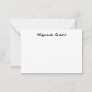 Minimal Vintage Retro Script Note Card