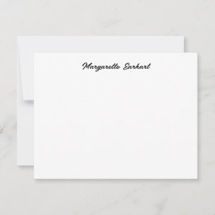 Minimal Vintage Retro Script Note Card