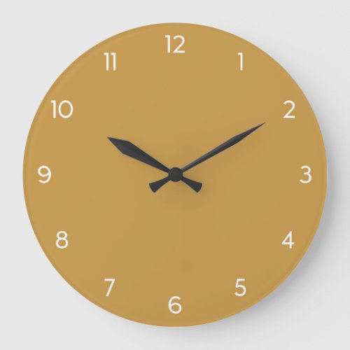 Minimal Wall Clock _ Mustard Yellow