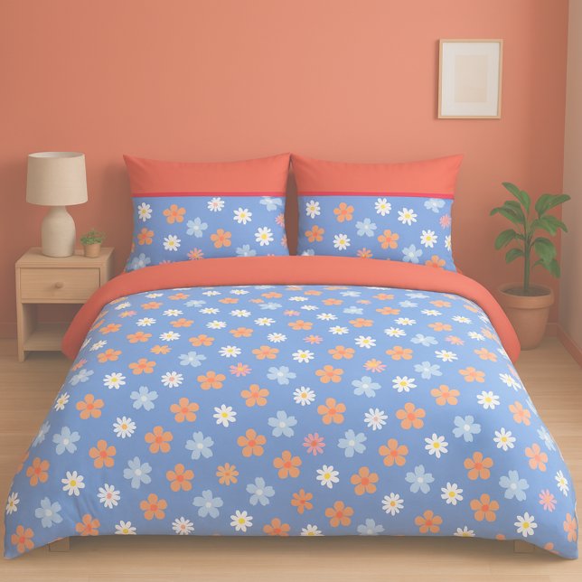 minimal watercolor flower pattern duvet cover (Creator Uploaded)