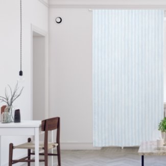 Minimal Watercolor Light Blue Striped Kids Nursery