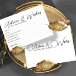 Minimal Wedding Advice Wishes Cards<br><div class="desc">Wedding Advice and wishes Cards for bride and groom keepsake,  Wishes for Mr & Mrs - Bridal Shower,  Bachelorette Games.</div>