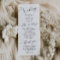 Minimal Wedding Ceremony Program