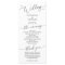 Minimal Wedding Ceremony Program