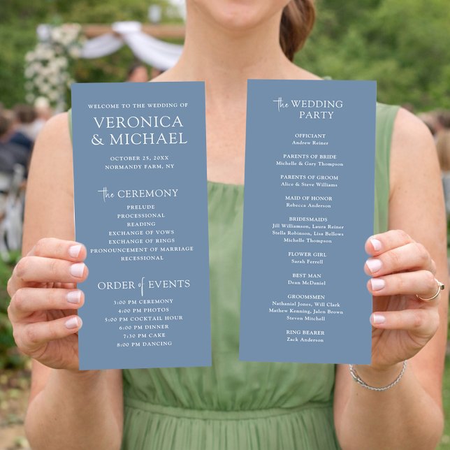 Minimal Wedding Ceremony Program Template  (Creator Uploaded)