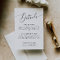 Minimal Wedding Details  Enclosure Card