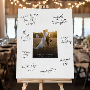 Minimal Wedding Guest Book Signature Alternative  Foam Board
