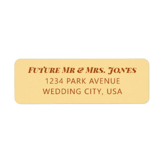 Minimal Wedding Return Address Labels Invitations