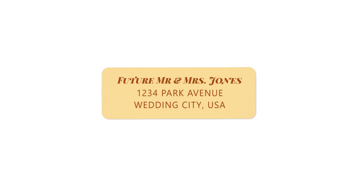 Minimal Wedding Return Address Labels Invitations Zazzle