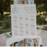 Minimal Wedding Seating Chart Botanical Boho Sign