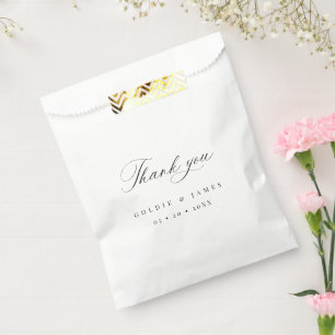 Minimal Wedding Thank You Favor Treat Gift Boxes Bag