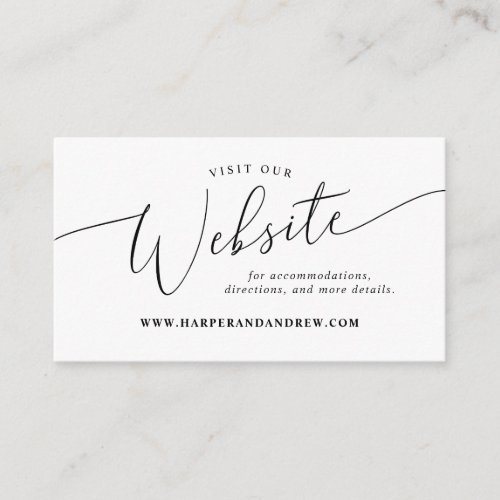 Minimal Wedding Website 