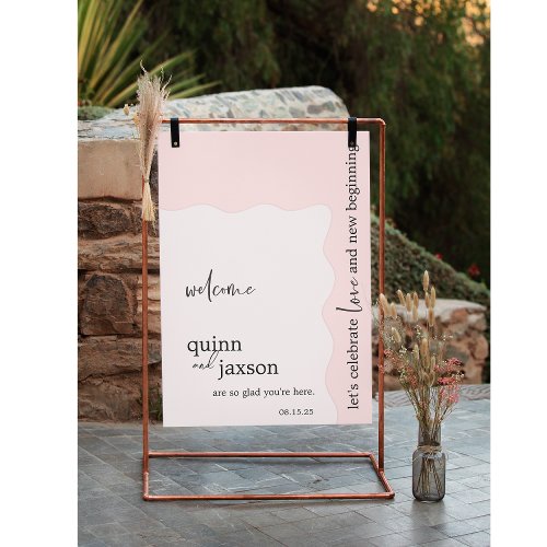 Minimal Wedding Welcome Sign