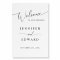 Minimal Wedding Welcome Sign