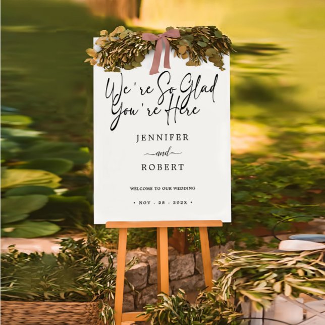 Minimal Wedding Welcome Sign | Elegant Welcome (Minimal Wedding Welcome Sign  Elegant Welcome)