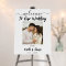 Minimal Welcome to our Wedding Photo Sign