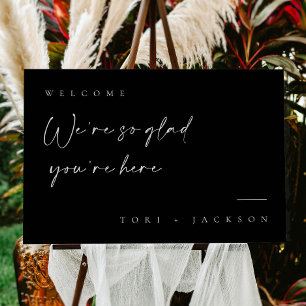 Minimal Welcome Wedding Decor Foam Core Sign