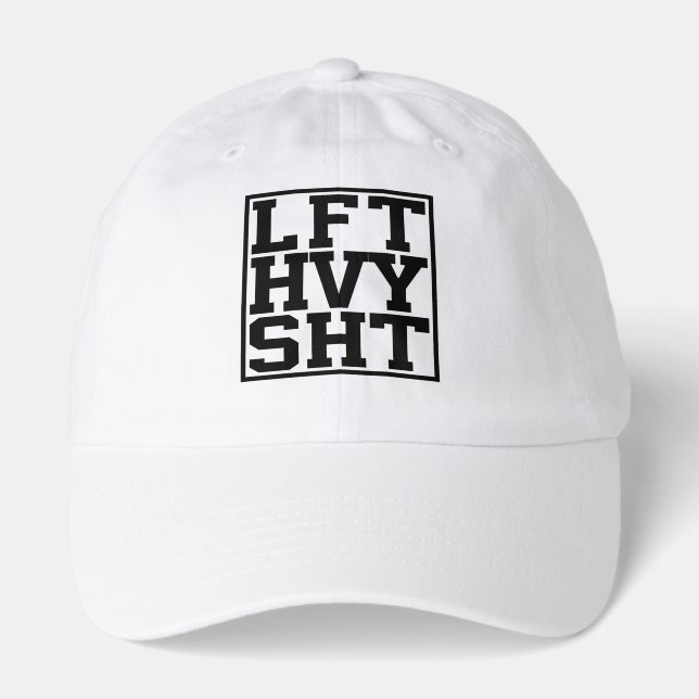 Minimal White Aesthetic Abstract Hat (Front)