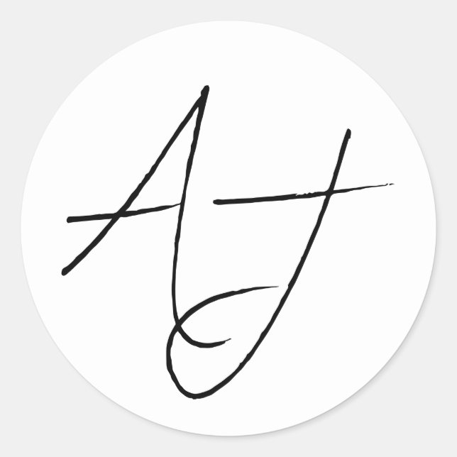 Minimal White & Black Wedding  Classic Round Sticker (Front)