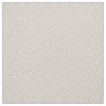 Minimal White Blossoms on Soft Beige Background Fabric