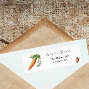 Minimal White Garden Baby Shower Label