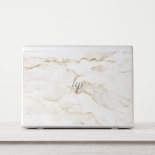 Minimal White Marble HP Laptop Skin