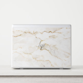 Minimal White Marble HP Laptop Skin
