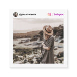 Minimal white modern photo social media Instagram Calling Card Minimal white modern photo social media Instagram Calling Card