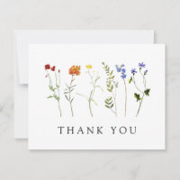 Minimal Wildflower LGBTQ Gay Pride Floral Wedding