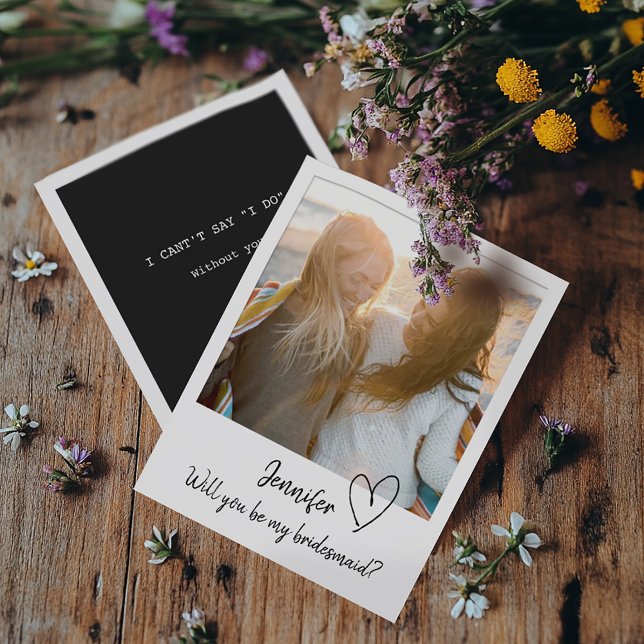 Minimal Will You Be My Bridesmaid Proposal Card (Creator Uploaded)