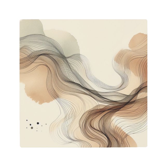 Minimal Wind Flow Japandi Zen Art Calm (Front)