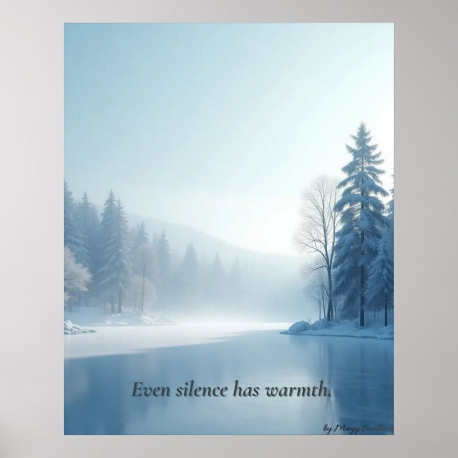 Minimal Winter Calm Poster – Neutral Wall Art (Front)