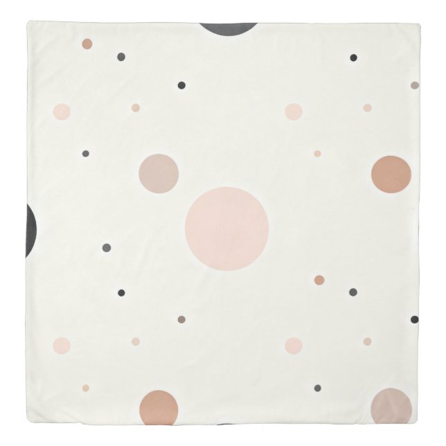 Minimal Winter Dot Pattern, Soft Cozy Neutrals Duvet Cover (Front)