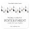 Minimal Winter Grey White Candle Label Packaging