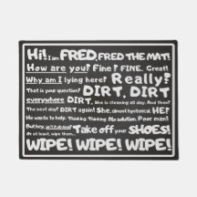 Minimal, Witty - Fred the Mat, Your humorous text