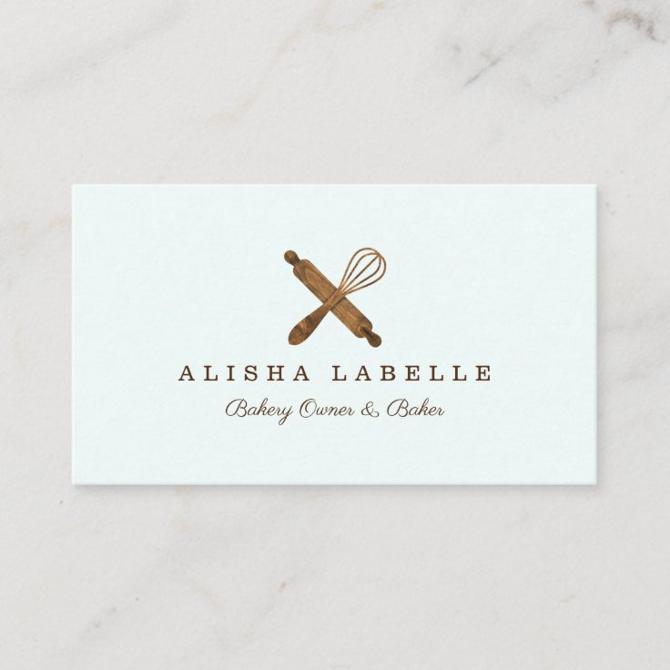 minimal-wooden-rolling-pin-whisk-bakery-logo-business-card-zazzle