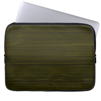 Minimal yellow lines laptop sleeve