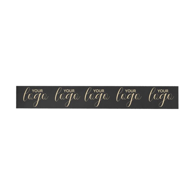 Minimal your logo business wrap around address label (Individual)