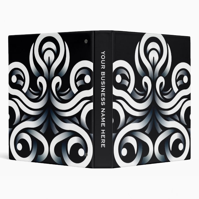 Minimal Zen Sacred Geometric Mandala Abstract 3 Ring Binder (Background)