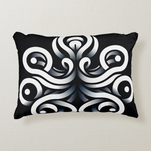 Minimal Zen Sacred Geometric Mandala Abstract Accent Pillow