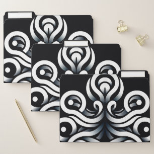 Minimal Zen Sacred Geometric Mandala Abstract File Folder