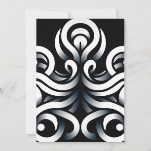 Minimal Zen Sacred Geometric Mandala Abstract Holiday Card