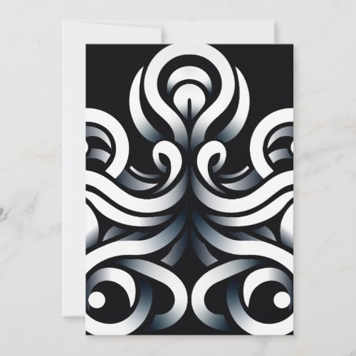 Minimal Zen Sacred Geometric Mandala Abstract Holiday Card