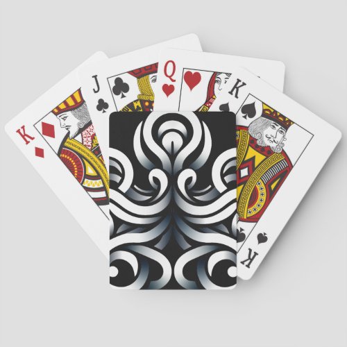 Minimal Zen Sacred Geometric Mandala Abstract Poker Cards